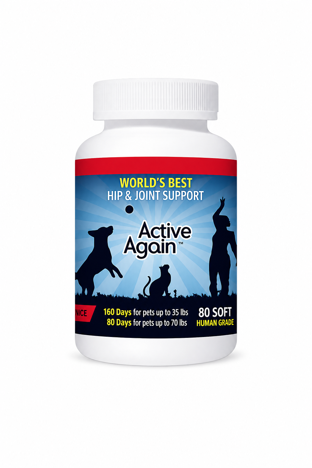 Active Again (EFAC) Joint Vet/Pet 80 Softgels - 1 Unit Save 12%